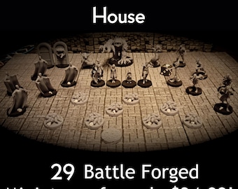 Curse of Strahd Chapter - Death House - 29 Battle Forged Dungeons and Dragons-miniaturen!