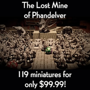 Lost Mine of Phandelver - Complete Adventure Set - 119 Dungeons and Dragons Miniatures!