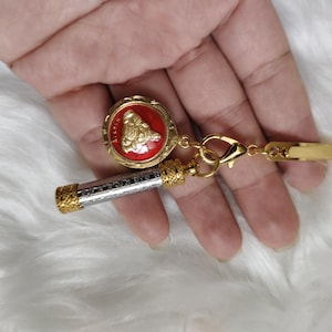 Takrud Thai Amulet Keychain / Wealth & Power Talisman / Takrud Thai amulet / Blessed Takrut / Charm Buddhism Talisman / Holy Talisman