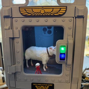 Alien Earth  Containment Chamber T. Ocellus and Sheep w/LED lighting, custom design and built.