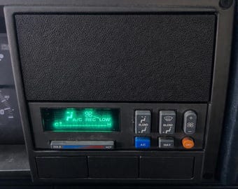 Inserto de panel en blanco para caja de eliminación de radio, color negro, para camioneta Chevy 1988-1994.