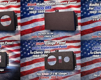 Para paneles de reemplazo de radio OBS Chevy 1988-1994, varias configuraciones.