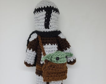 PATRÓN de crochet muñeca mandaloriana