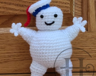 Mini Stay Puft Marshmallow Man - crochet PATTERN