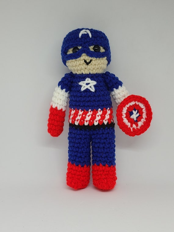 Captain America Doll Crochet PATTERN 