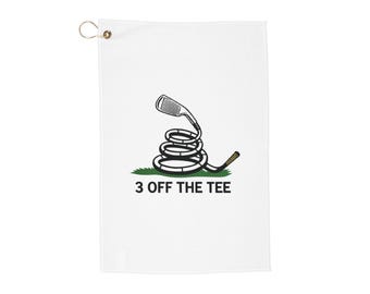 Golf Towel with Humor - Perfect Gift for Golf Lovers, Sports Events, Casual Play, Father's Day, Golfing Accessories