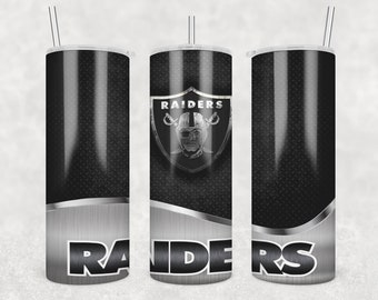 Team Wrap for Sublimation Skinny Tumbler, Las Vegas Tumbler Wrap, Sublimation Tumbler Transfer Only, Raiders, 20oz Straight, 30oz Straight,