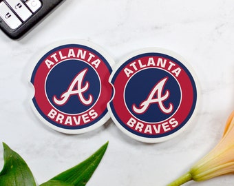 Atlanta Braves Car Coasters, Atlanta Braves MLB Car Coasters, MLB Car Coasters, Braves Car Coasters, Atlanta Braves, Car Coasters, Braves