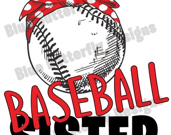 Hermana del béisbol PNG, diseño de sublimación (descarga digital)