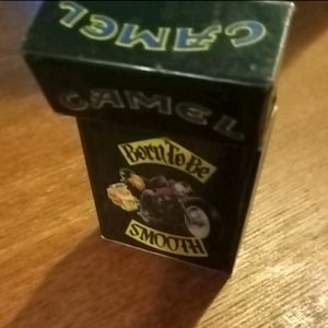 Vintage Old Camel Joe Born to be smooth Harley lighter
