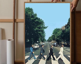 Beatles Abbey Road Zebrastreifen-Print, Rockfotografie der 60er Jahre (Digitaler Download)