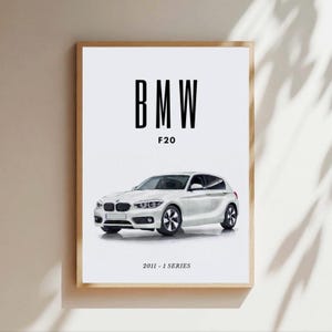 BMW Watercolor Car Poster – Printable Digital Art – 20+ BMW Models – Instant Download – Personalized Wall Art for Car Enthusiasts