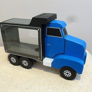 Wooden Dump Truck Bank