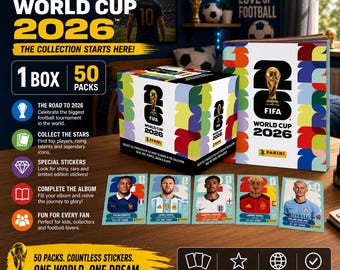 Collezione di figurine della Coppa del Mondo FIFA 2026 / Album di figurine collezionabili di calcio / Album per collezionisti di calcio / Regalo per appassionati di cimeli sportivi