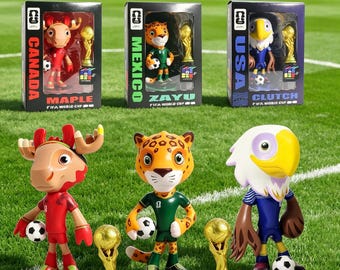 Figura de mascota de la Copa Mundial de la FIFA 2026, réplica del trofeo, artículo de colección, estatua, recuerdo, decoración, regalo para aficionados al fútbol.