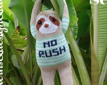 Sloth Knitting Pattern Amigurumi Toy Knit Pattern Sloth  - Knitting Amigurumis Doll Bear Toy - knitting animal pattern Toy &quot;No Rush&quot;