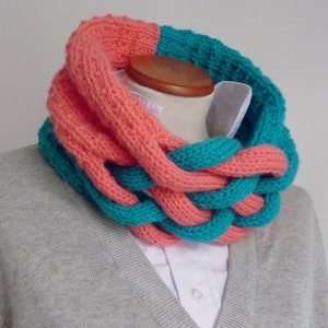 Gebreid coltruipatroon - geweven man/vrouw UNISEX-breipatroon voor hem/haar Makkelijke beginner FOTO-tutorial gebreide nekwarmer professionele pdf
