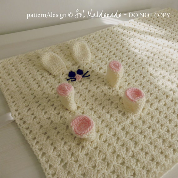 security blanket baby blanket CROCHET PATTERN Crochet Blanket Etsy