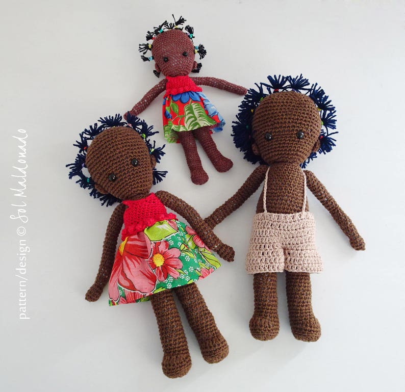 crochet black doll pattern
