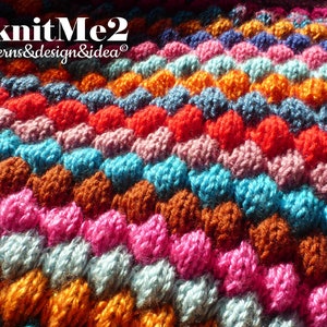 Vest Knit Pattern SCRAPS Tee Bubble Stitch vest knitting pattern Reuse Yarn Lefts ONE piece S/M/L beginner knits warm EASY zdjęcie 3