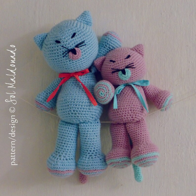 Instant Download Crochet Doll Pattern Kitty and Cat amigurumi Toy crochet pattern Crochet Pattern Cat Amigurumi Pattern
