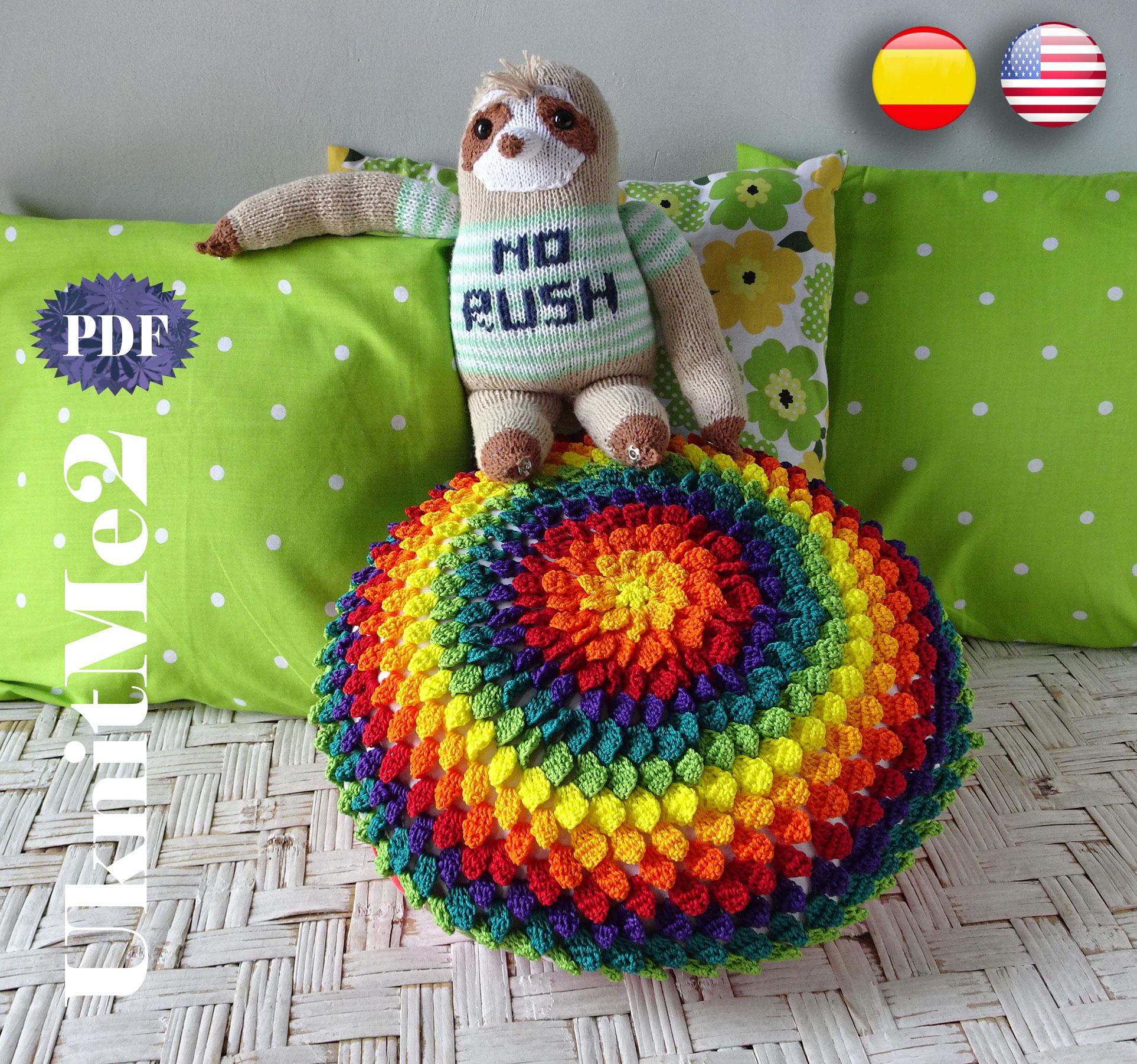 Sloth Knit Pattern Amigurumi Knitting Animal Toy Sloth Bear Wild "no ...