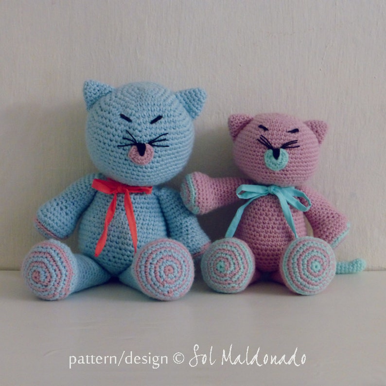 Instant Download Crochet Doll Pattern Kitty and Cat amigurumi Toy crochet pattern Crochet Pattern Cat Amigurumi Pattern