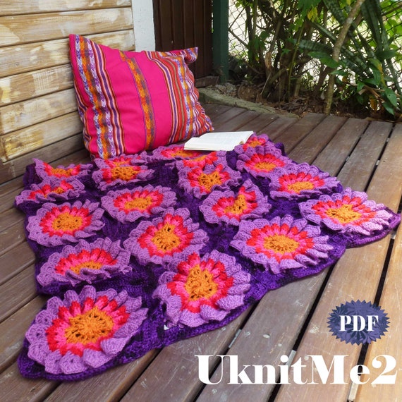 Flower Power Crochet Blanket Pattern