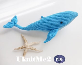 Whale crochet Pattern - Amigurumis Blue Whales animal Toy crochet doll pattern - whale crochet pattern amigurumi sea creature toy sealife