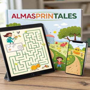 子供向けの迷路と塗り絵 – 楽しい印刷可能なアクティビティ（3～10歳）
