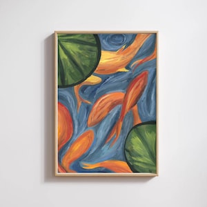 Calming koi 4 (gouache)