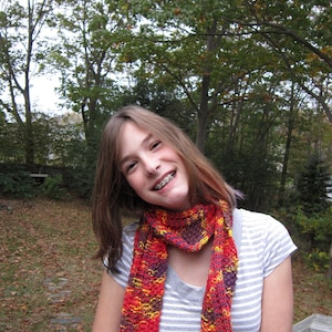 Winter Scarf in Fall Colors