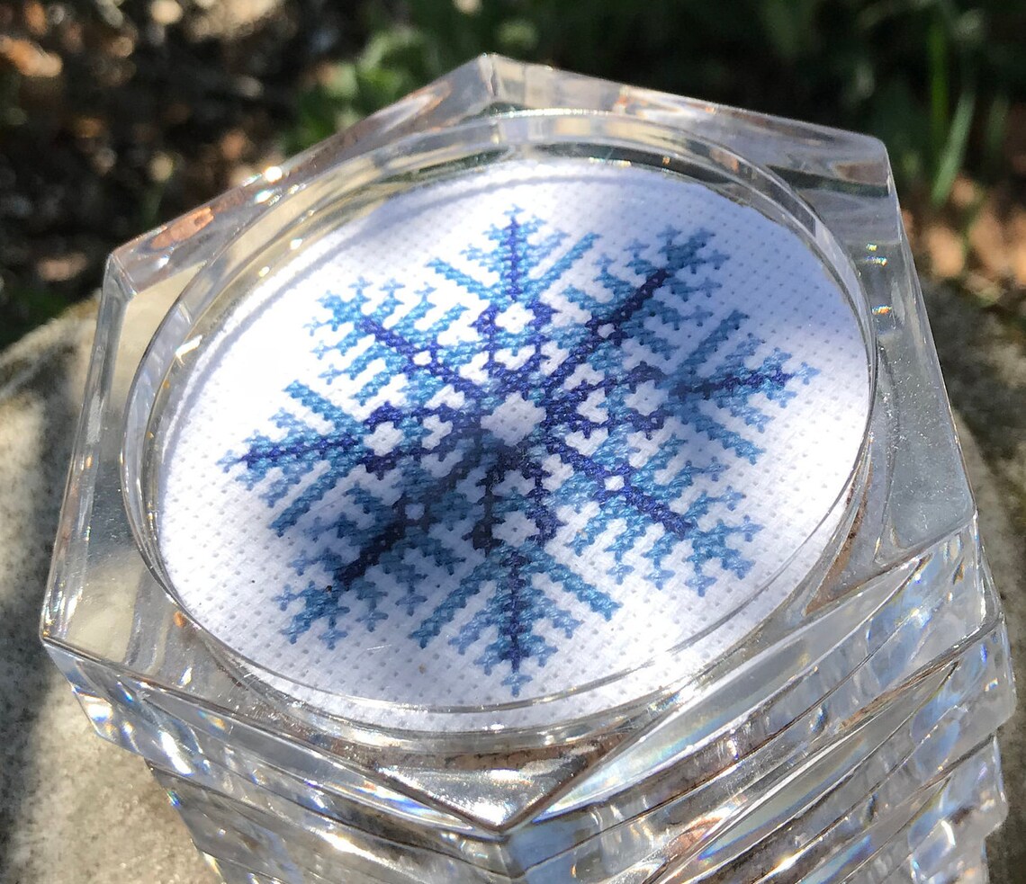 Set of 4 Cross Stitched Coasters Etsy