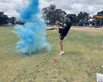 AFL Gender Reveal Football | Pink or Blue Powder Filled Baby Announcement Footy