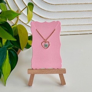 Gold Heart Flower Necklace