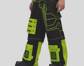 Orgone Pants ~ Neo Cyber Electro Techno Forest Cyberpunk Rave - Etsy