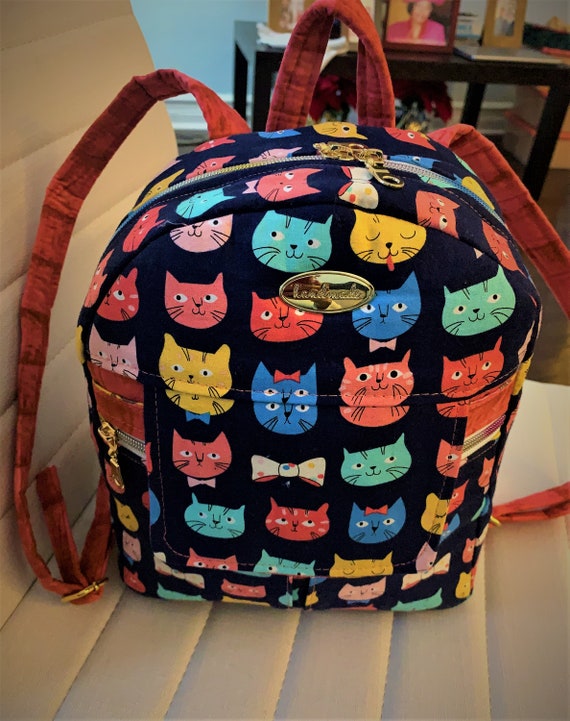 Kitty Cat Mini Backpack - Etsy