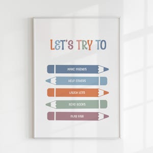 Motivational Typography Art Print: Let&#39;s Try To Quote (Digital Download A1 Size JPG)