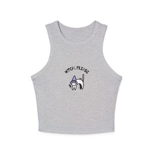 Witch Please Cat Racerback Tank - Spooky Halloween Top