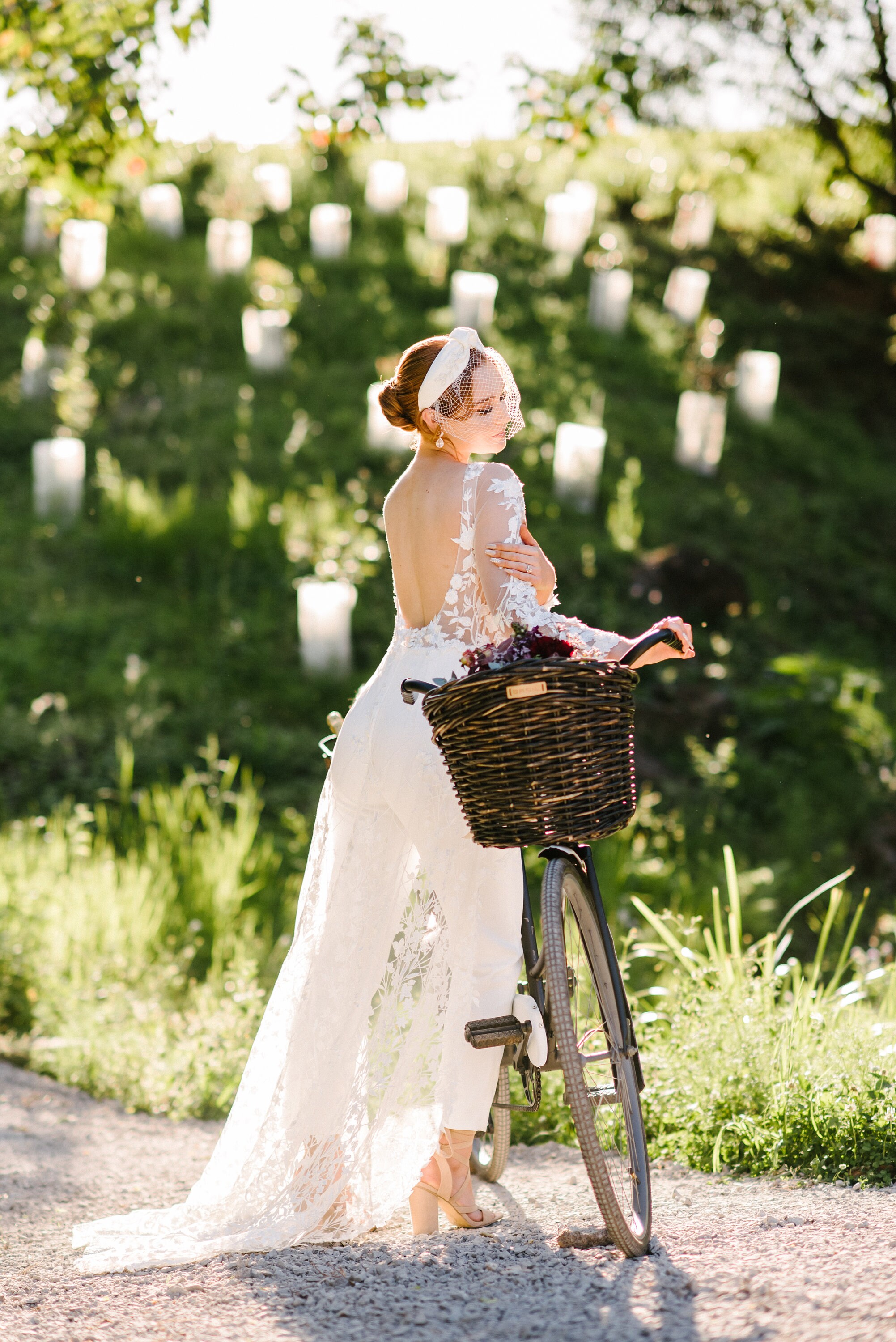 ウェディングアクセサリー GANISONG Bridal Ribbon Hairband Dot Veil Ivory Ivory Bridal Headband With Veil, Ivory Wedding Birdcage Veil