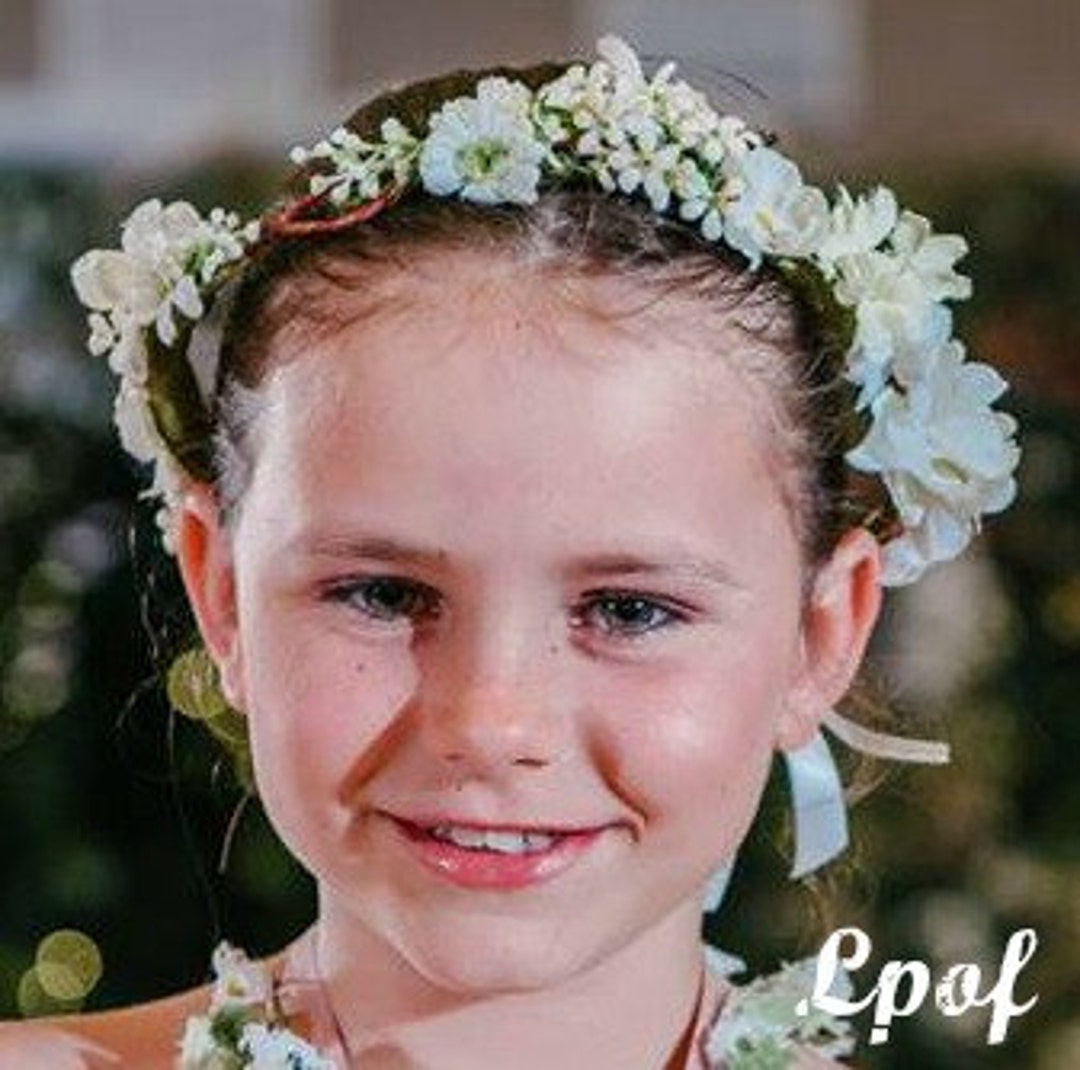 Flower Girl Flower Crown Hair Accessory Floral Headband Flower