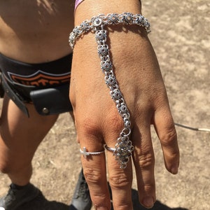 Hand Chain Bracelet Chain Bracelet Slave Bracelet Boho Bracelet Festival Jewelry Festival Accessories Burning Man Festival - Rees