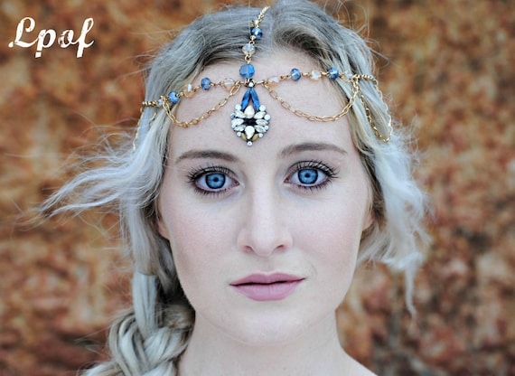 Weddings Bridal Head Chain Bridal Headpiece Headpiece  display picture 2