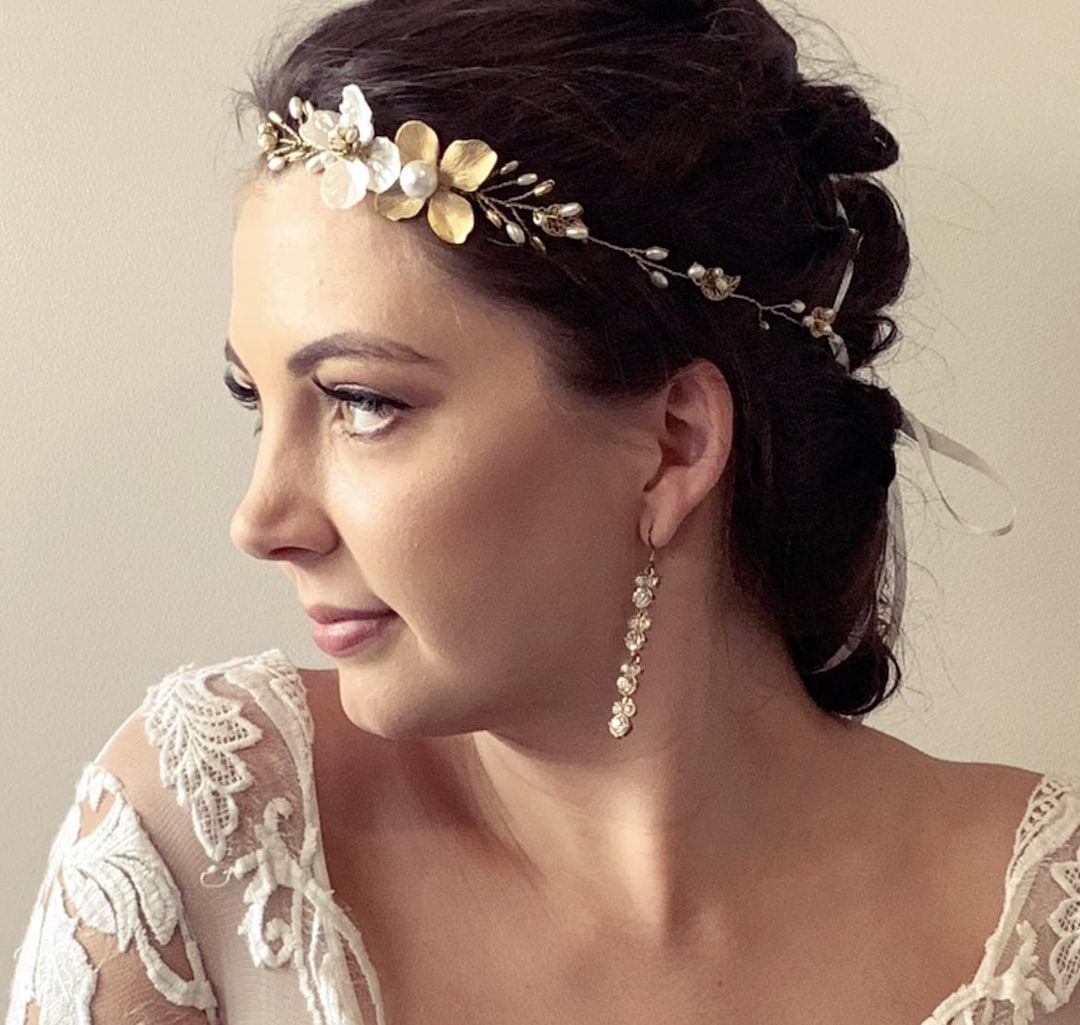 Buy Floral Hair Vine Boho Wedding Hair Vine Bridal Hair Vine