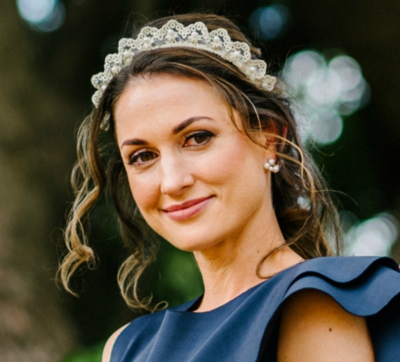 Boho Lace Headband Boho Lace Crown Headpiece Weddings Boho  display picture 1