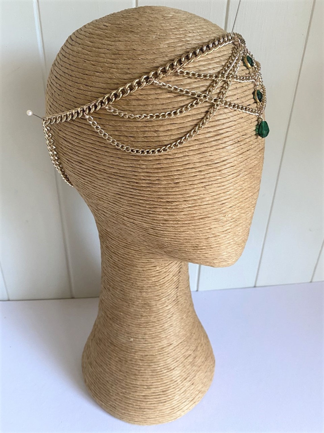 Green Headpiece Bridal Headpiece Wedding Headpiece Headpiece Etsy