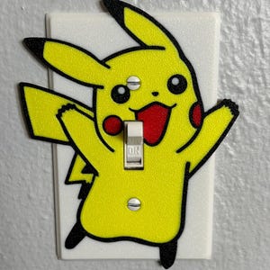 Afdekking lichtschakelaar Pikachu