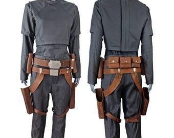 Sabine Wren Cosplay Kostüm | Star Wars Rebellen Outfit mit Leder Gürtel | Mandalorianische Rüstung für Frauen