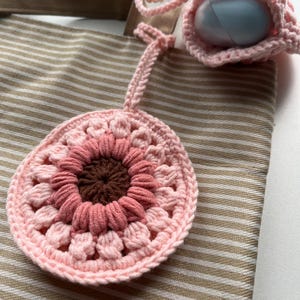 Simple Circle Pouch Bag Charm Crochet
