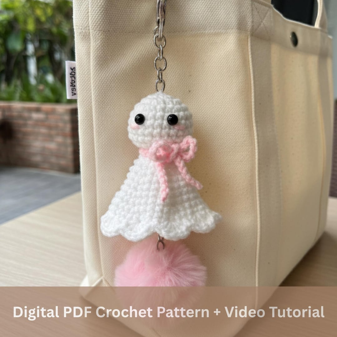 Teru Teru Bozu Crochet Pattern: Amigurumi Doll Keychain (PDF +